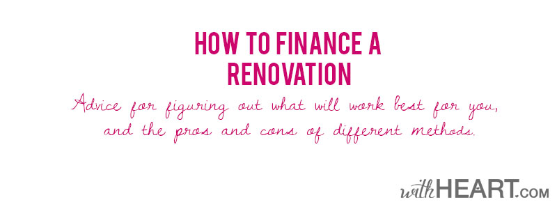 financing a renovation